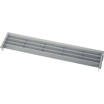 Ventilationsgaller 372 x 79 mm Silver